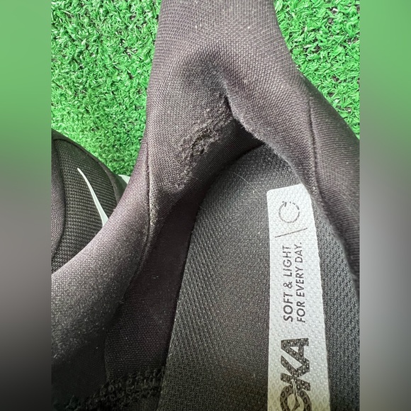 Hoka One One Womens Clifton 8 1119394 BWHT Black Running Shoes Sneakers Sz 12B - Picture 14 of 16